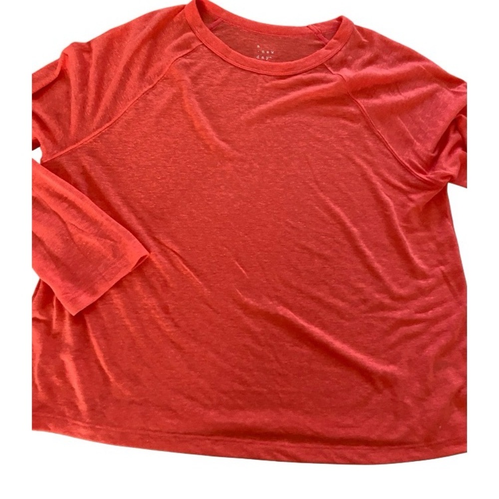 Á New Day linen blend long sleeve lightweight top size XL